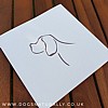 White 3D Pop Up Dog Greetings Card